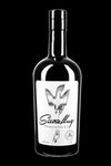 Die Gin Flasche Sturzflug Premium Dry Gin ist in seiner schwarzen Flasche mit weißem Etikett ein Genuss. Er steht zum Trinken mit oder ohne Tonic bereit. Die schwarze schöne Flasche der Spirituose verweist auf beste Qualität. 